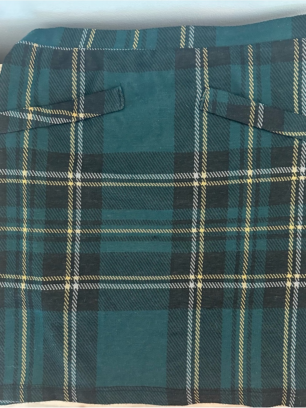 Green Plaid miniskirt- Classic Tartan Style